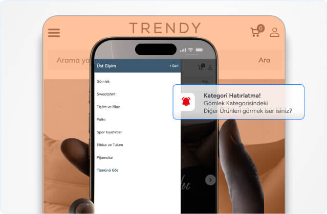 Kategori Siparişine Özel Bildirim